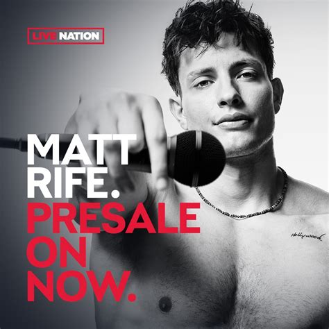 live nation matt rife presale code|Matt Rife: Stay Golden Tour 2025 – Live Nation Help